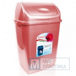 Ведро для мусора КАМЕЛИЯ №1 4л (уп.20) розовый перламутр