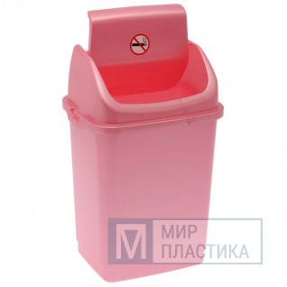 Ведро для мусора КАМЕЛИЯ №2 8л (уп.20) розовый перламутр