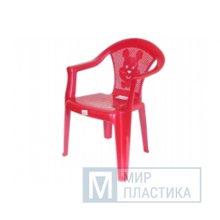 Кресло детское Малыш /красный перламутр