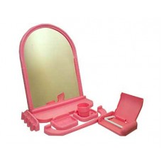 Зеркальный набор для ванной комнаты Адрия (Савона) (уп.5) розовый