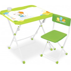 Комплект детской мебели "Медвежонок" стол-мольберт-парта с мягким стулом 9941-2