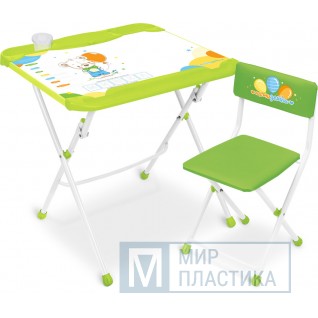 Комплект детской мебели "Медвежонок" стол-мольберт-парта с мягким стулом