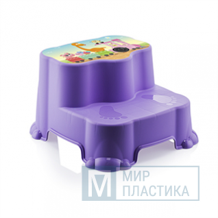 Табурет 2х ступенчатый детский Дуня (уп.12) фиолетовый