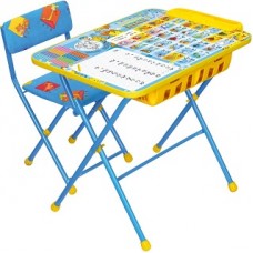 Комплект детской мебели "Единорог" стол-парта с магнитной поверхностью с мягким стулом
